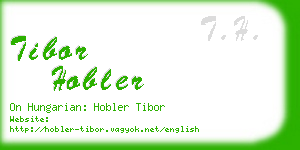 tibor hobler business card